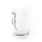 シロクマ好きのギザギザ（しろくま） Water Glass :right