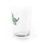 サメと恐竜展のサメVS恐竜 Water Glass :right