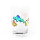 pluのカラフル恐竜❤️💛💚💙💜 Water Glass :right