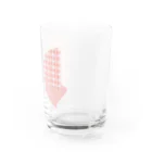 NanaN-CreeR de-RCの和なモダン柄シリーズ／釘抜繋ぎ風 ストライプリボン Water Glass :right