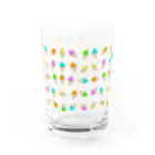 マクマク屋のお絵かきのソフトクリームのSOFUTOくん！！ファミリー Water Glass :right