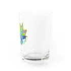 太陽の光降りそそぐ庭の息吹のマンダラ Water Glass :right