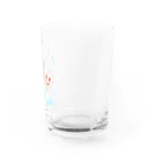 ヨコガオがモットーの雨のちハートで草 Water Glass :right