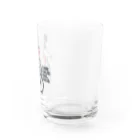 nidan-illustrationの"FLAME TONGUE STEEL WORKS" Water Glass :right