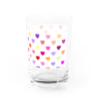 creative 凪斗 suzuri店のカラフルハート Water Glass :right