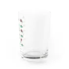 イラスト MONYAAT のスズメがちゅん　体操ちゅん Water Glass :right