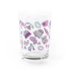 sachiko2004shopのブルーレトロガール Water Glass :right