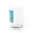 ショップの雨降り_白い生き物 Water Glass :right