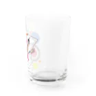 ゆめうさぎShopの漫画家うさぎ Water Glass :right