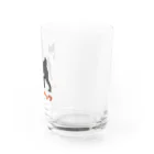 しばじるしデザインのシバホリック（黒） Water Glass :right