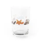 BeArtSuzumaruのぺたんこ犬科横 Water Glass :right