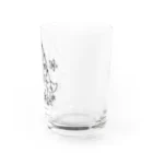 neko*neko*の猫と女の子 1 黒 Water Glass :right