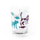 YoakeNecoのよあけねこ　集合 Water Glass :right