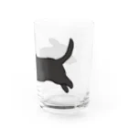 CHOSANAの走る犬 ダックス ブラック Water Glass :right