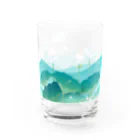 くねくね道の蓮とお釈迦様（グラス） Water Glass :right