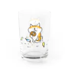 中原じゅん子グッズ店のちょっと多めにこぼしとくな Water Glass :right