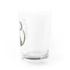 りひと／おいなりのLichtロゴ 草色 Water Glass :right