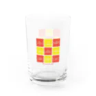 TSUBAME WORKSのTsubame face/red-yellow Water Glass :right