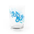 花雑貨の青い花 デルフィニウム （水彩） Water Glass :right