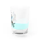 ひかるのジャンボセキセイインコとクサガメ(水あり) Water Glass :right