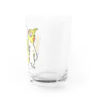 こざくらクラブ（旧店名：ことり雑貨うにうに）の酒豪インコ（オカメインコ　ビールver．） Water Glass :right