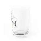 YoakeNecoのおさかな　マグロ Water Glass :right