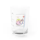 ふんわり動物まーけっと　byすみろんのなんでもない日のとりさん Water Glass :right