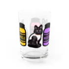 保護猫支援ショップ・パール女将のお宿のマッスルニャンコ Water Glass :right