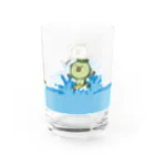 very dadのほのぼのストアーの無邪気なカッパ Water Glass :right