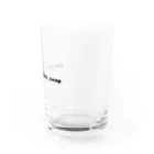 izu＿brilliantのモノトーンロゴ Water Glass :right