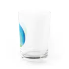 SuzukiCoのAquamarine Ocean Water Glass :right