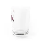 黒メガネのアトリエ(KuromeganesAtlier)の『フラミンゴ(カラーVer.)』 Water Glass :right