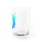 ハコモリストアの溶けゆくクリームソーダちゃん（ブルー） Water Glass :right