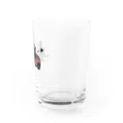 ぱちぱちコットンのフォークリフト★くすみレッド Water Glass :right