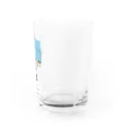 もこはる＊HiNA:＊の灰色猫と窓 背景なし Water Glass :right