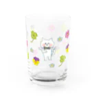 miyako_shopのお花とネコちゃん（男の子） Water Glass :right