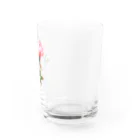 YURI MIUの芍薬 ＊ Pink Peony 01 グラス右面