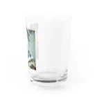 縞々田の薄片 花崗岩 クロス Water Glass :right