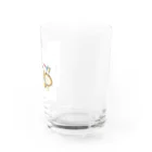 無理サファリパークの辛獅子(ツライオン)の赤ちゃんのツライオン乾杯グラス Water Glass :right