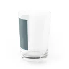 ヨープキャンが気になったの緑模様 Water Glass :right