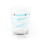 スイカ大好きマンのヨーヨー柄1 Water Glass :right