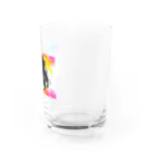 紅空月(kouzuki)designの金魚花_colorful Water Glass :right