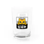 chi-bitのじーっとみる猫・猫さま監視中！（トラ猫&灰色猫） Water Glass :right