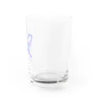 papillon bleuの蝶々　はばたき Water Glass :right