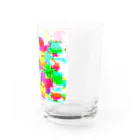 ✨🌈✨ユラクラカン🇯🇵 ✨🌈✨の🌈 colorful teddy bear🌈 Water Glass :right