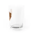 Pamのクマ／グレー Water Glass :right
