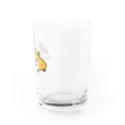 ほっこりアニマルキャラクターのコーギーのはなちゃん Water Glass :right