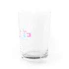 饂飩之ミコ🛸🐰🍀香川民の饂飩之ミコ　ロゴ Water Glass :right