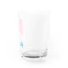 くるるのぴよらいふの四つ葉と青インコちゃん Water Glass :right