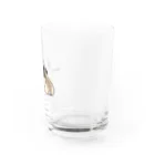 Up Tailのパグ Water Glass :right